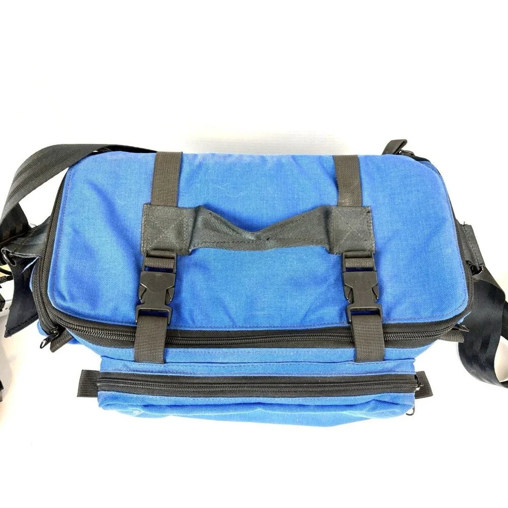 Lowepro Magnum 35 Camera Bag Padded Photography Dividers Shoulder Blue Vtg